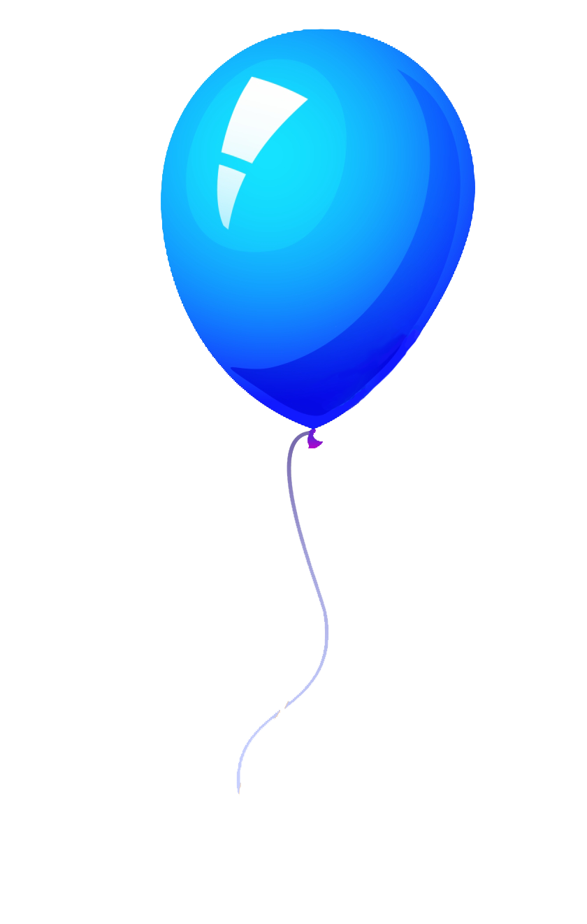 blue birthday party balloon along side face painting