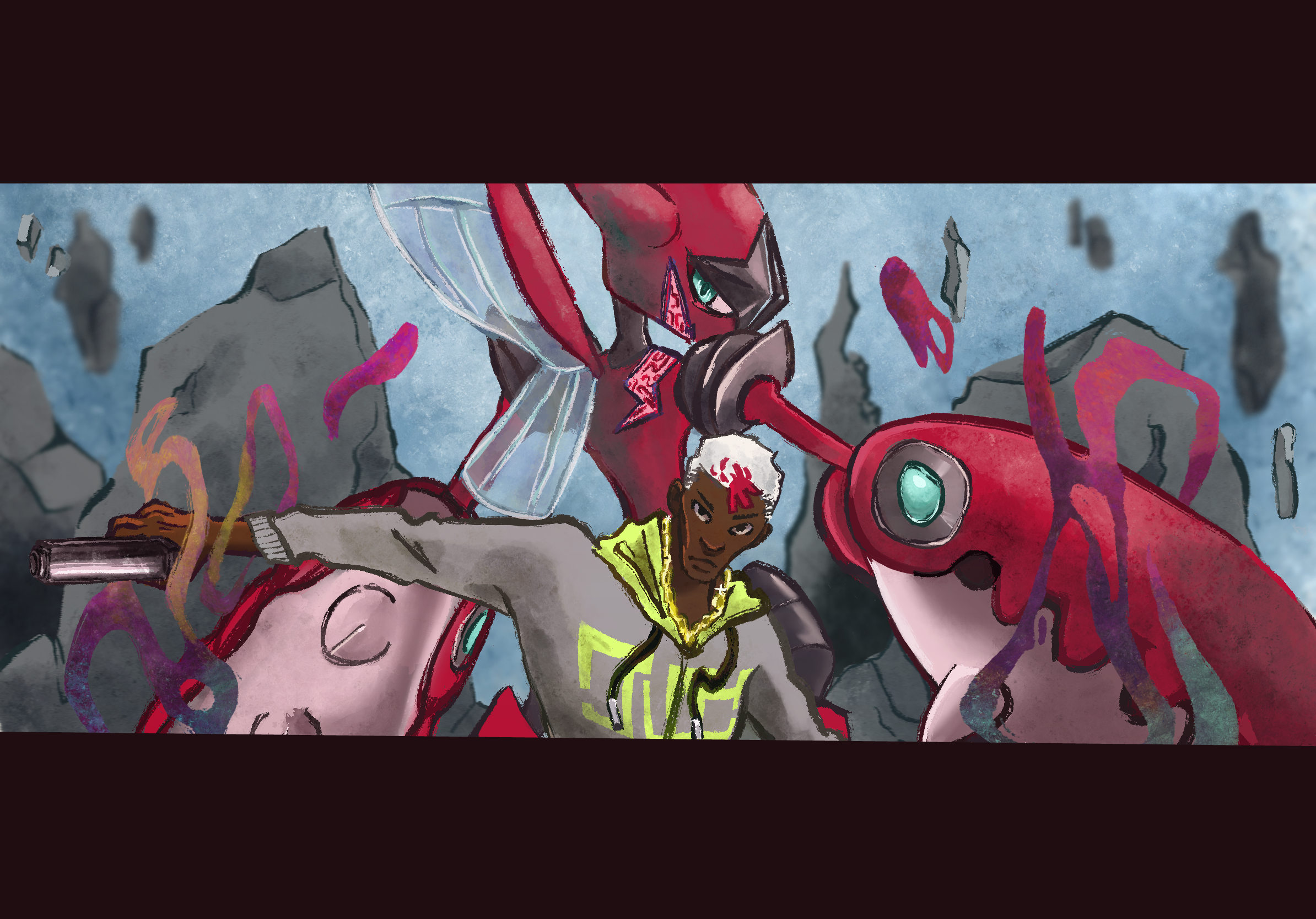 Pokemon Fanart - Enter the Battlefield! Bug Types Only.