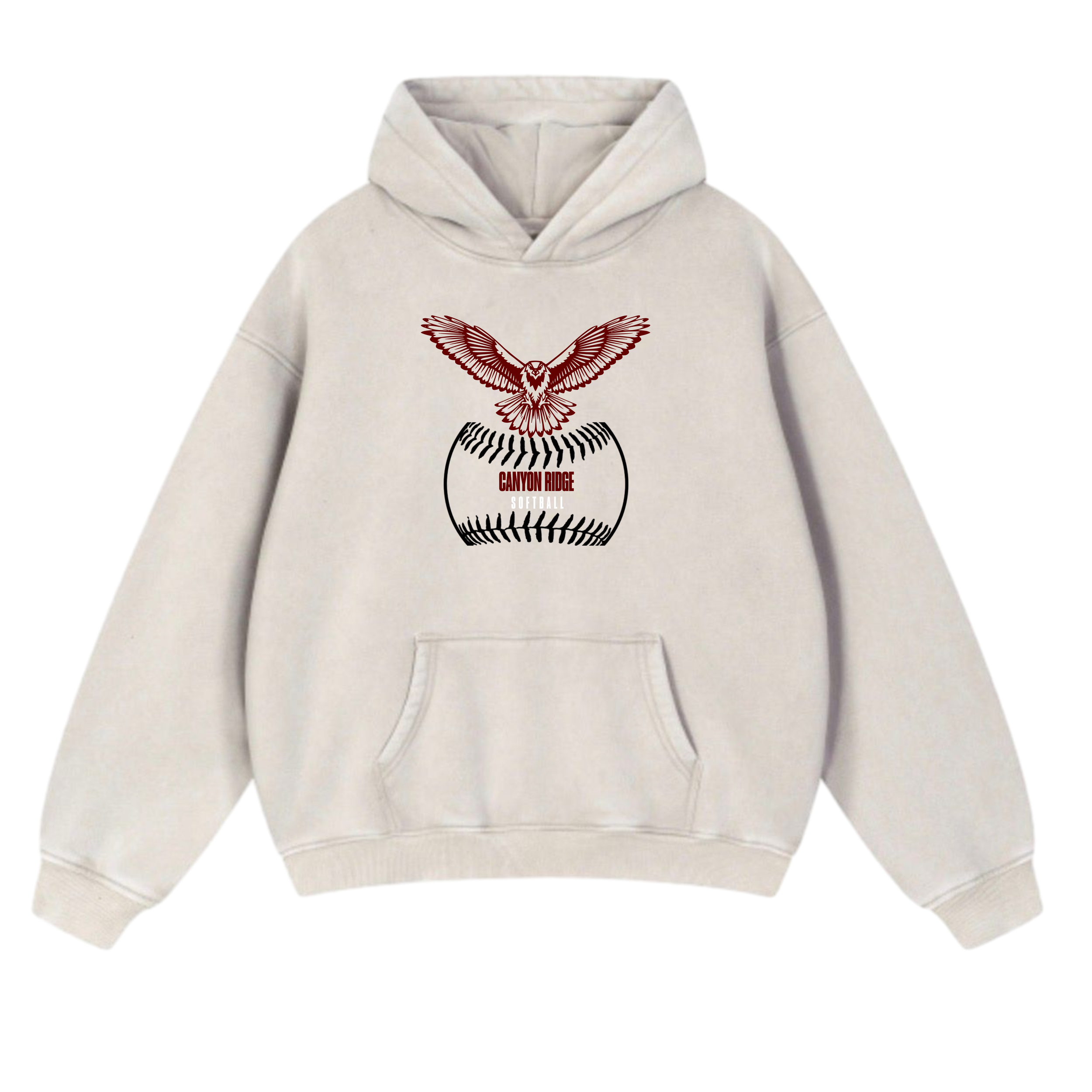 Vintage Canyon Ridge Softball Hoodie