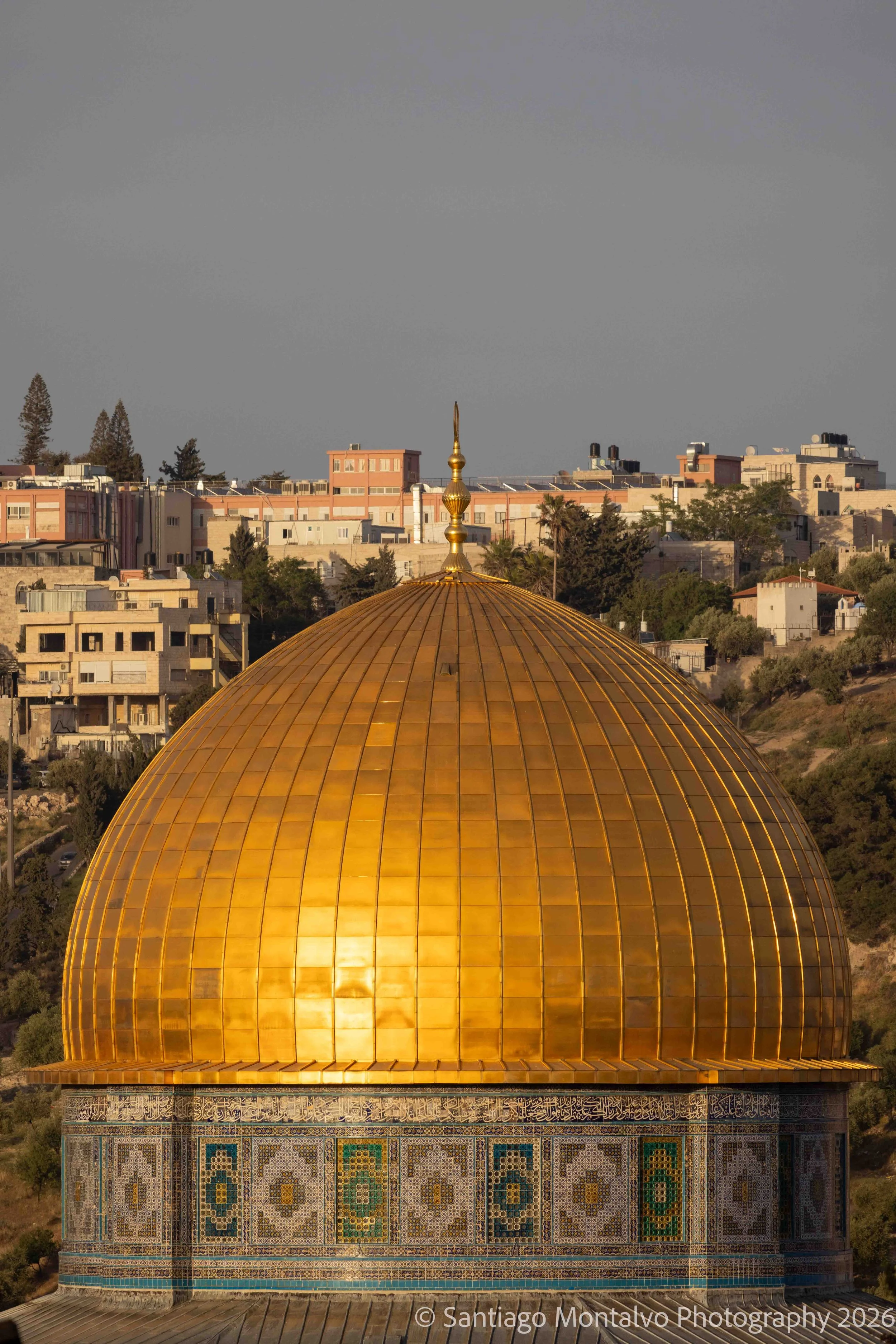 The Golden Dome — Jerusalem. The Dome of the Rock, an important Islamic shrine, rises above one of the world's most spiritually significant cities.