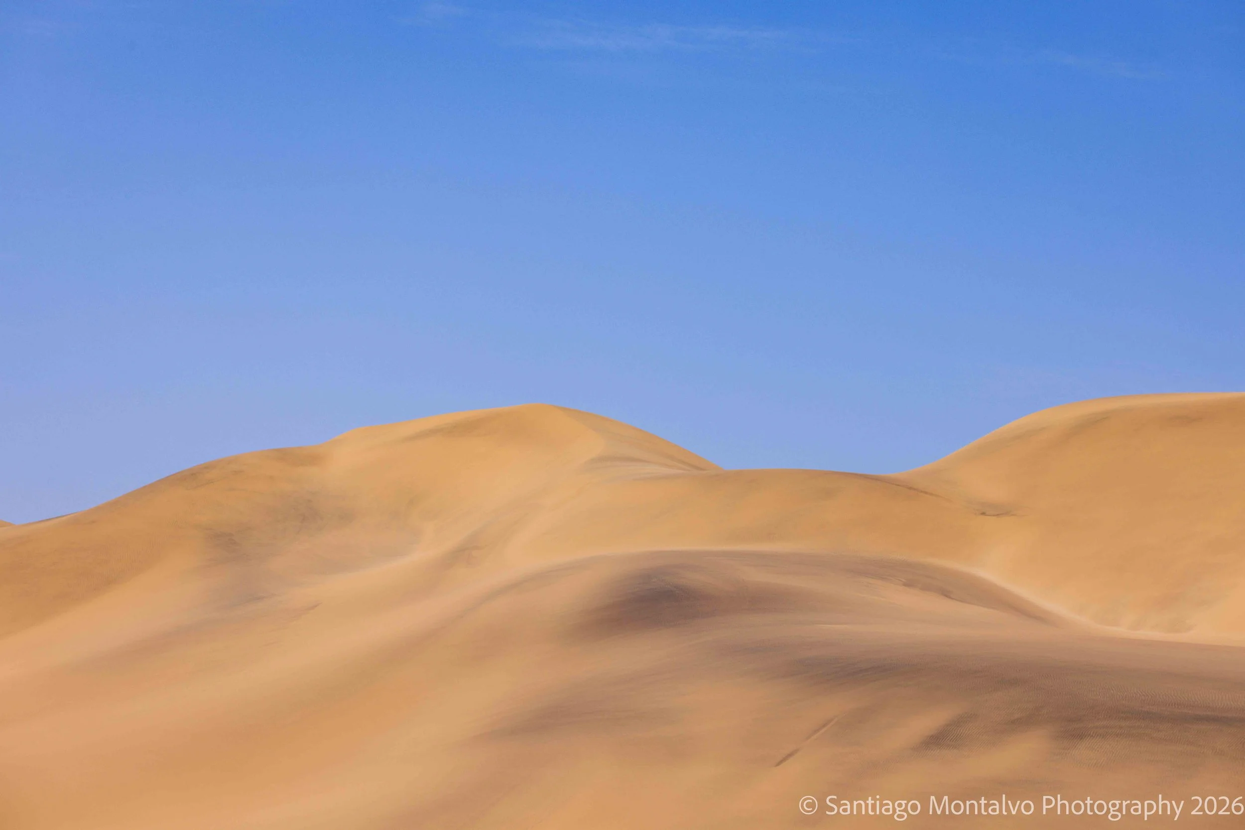 Lines in the Sand — Namibia. The graceful geometry of dunes stretching across the desert.
