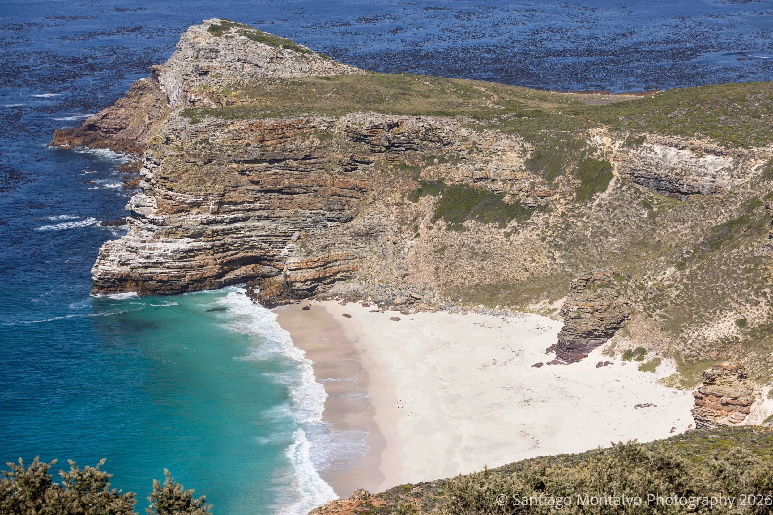 The Shape of the Coast — South Africa. Sweeping cliffs and the graceful curves of the shoreline.