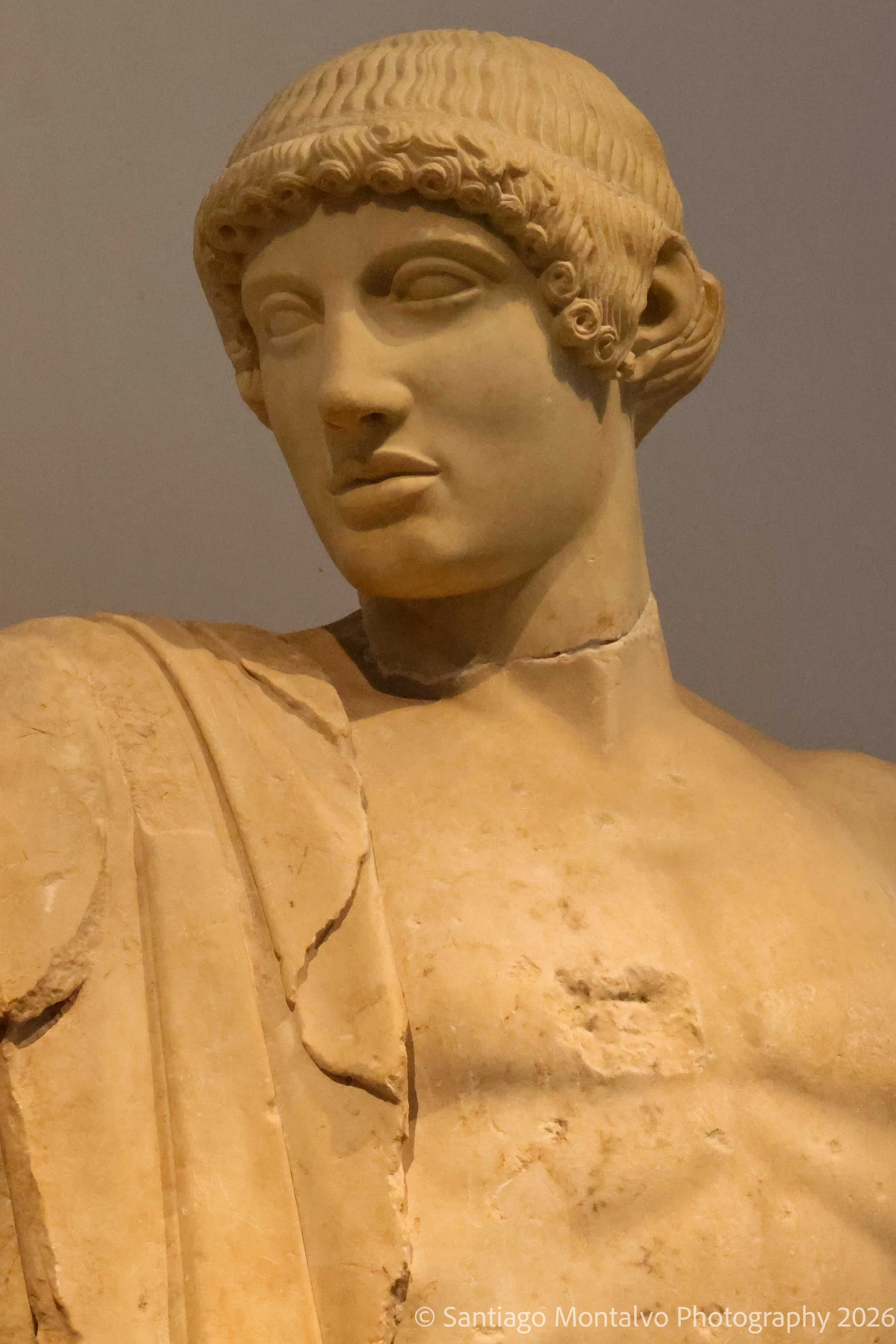 A Face from Antiquity — Olympia, Greece. A sculptural portrait reveals the enduring beauty of classical craftsmanship.