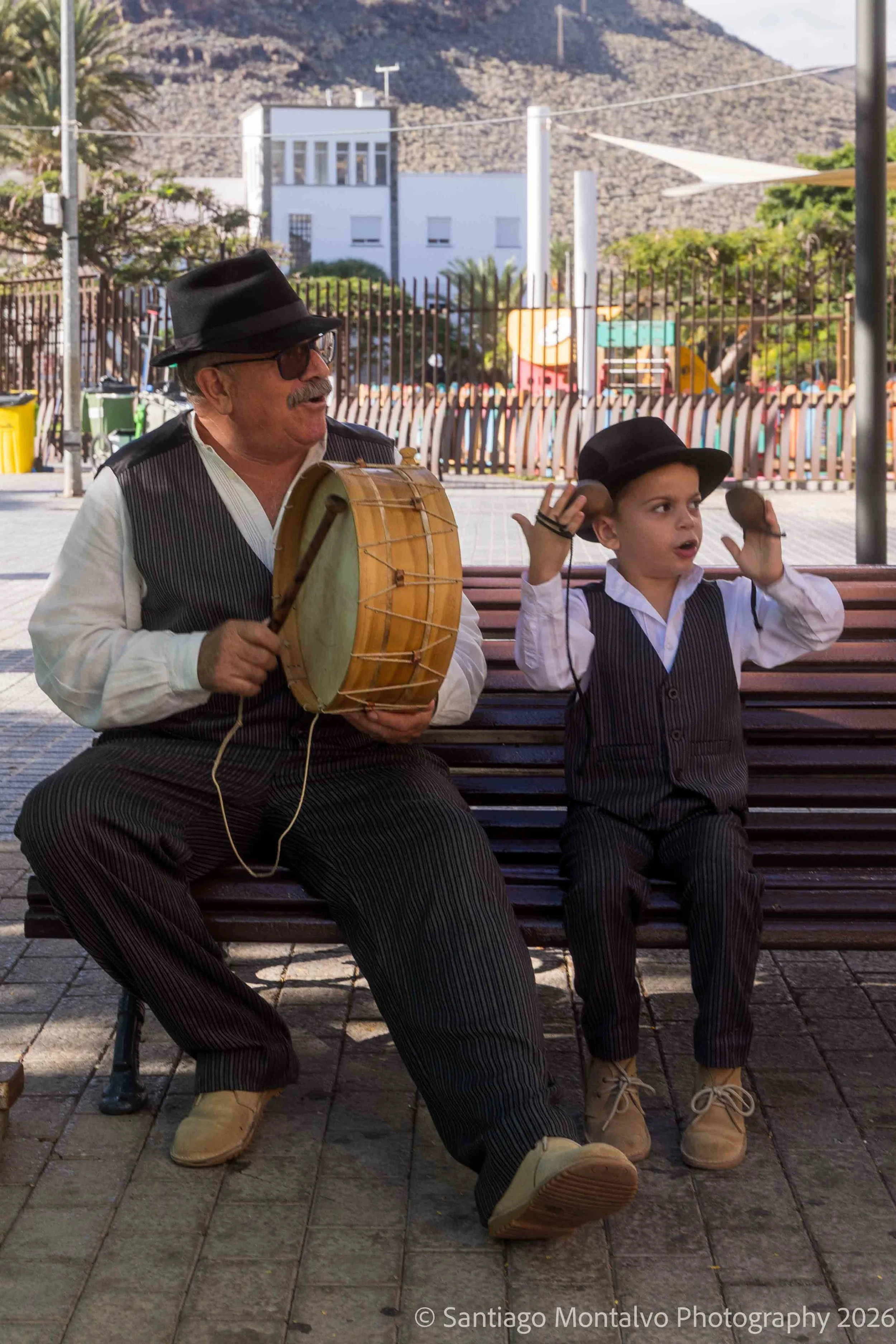 Generations of Music — La Gomera, Spain. A shared musical tradition connects two generations.