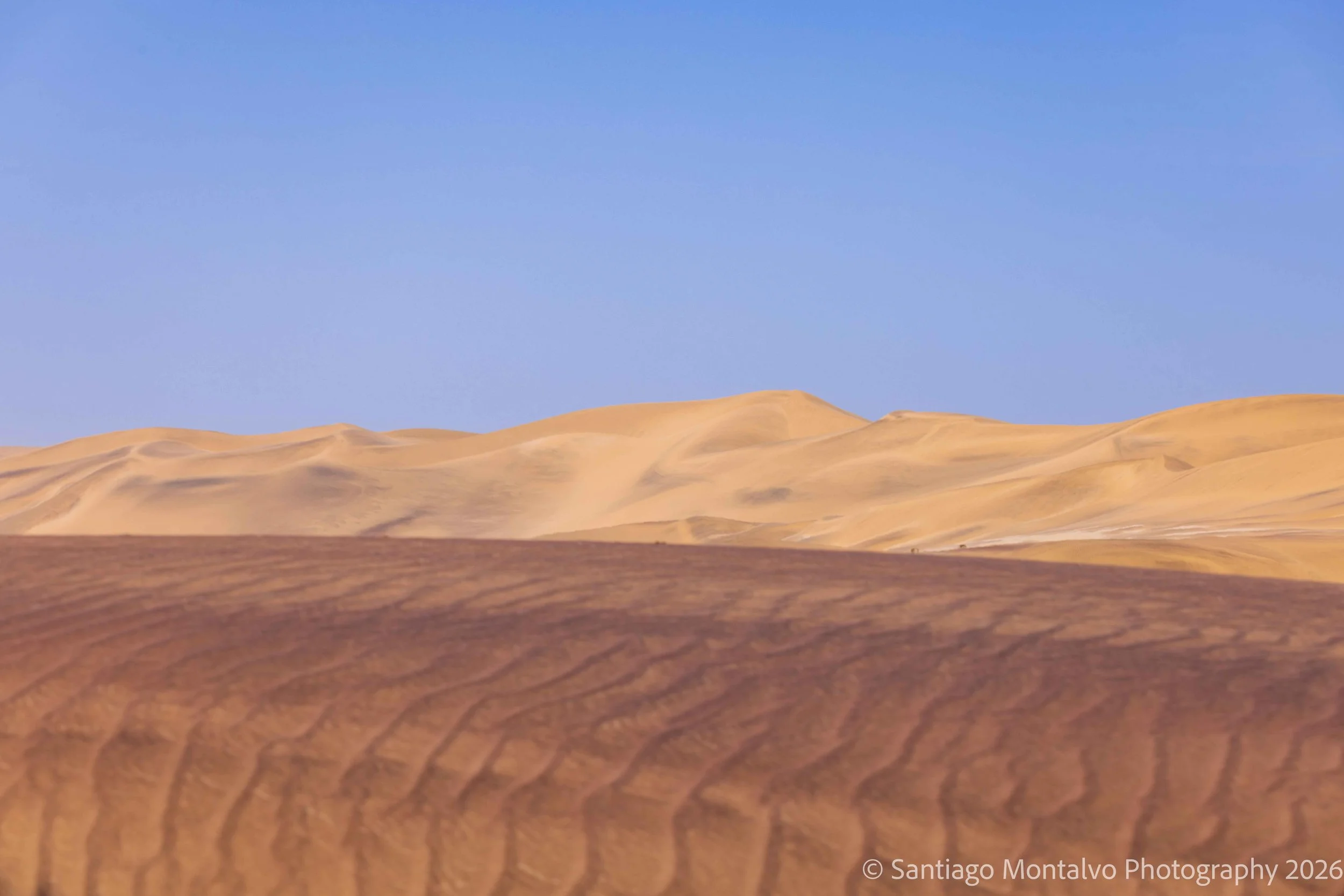 Golden Silence — Namibia. The stillness and extraordinary colors of the desert landscape.