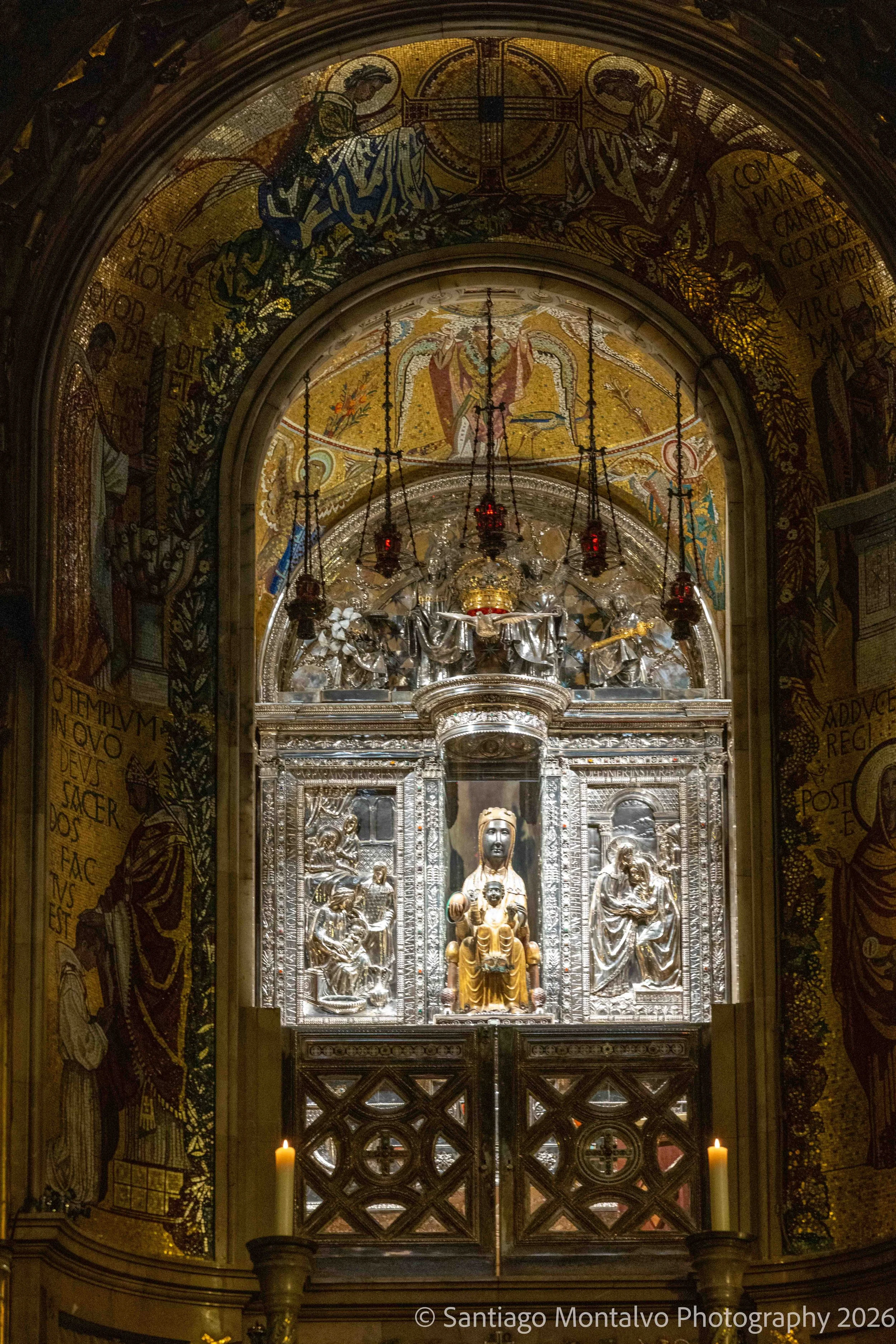 A Symbol of Devotion — Montserrat, Spain. A revered Marian image reflects centuries of faith, pilgrimage, and spiritual tradition.