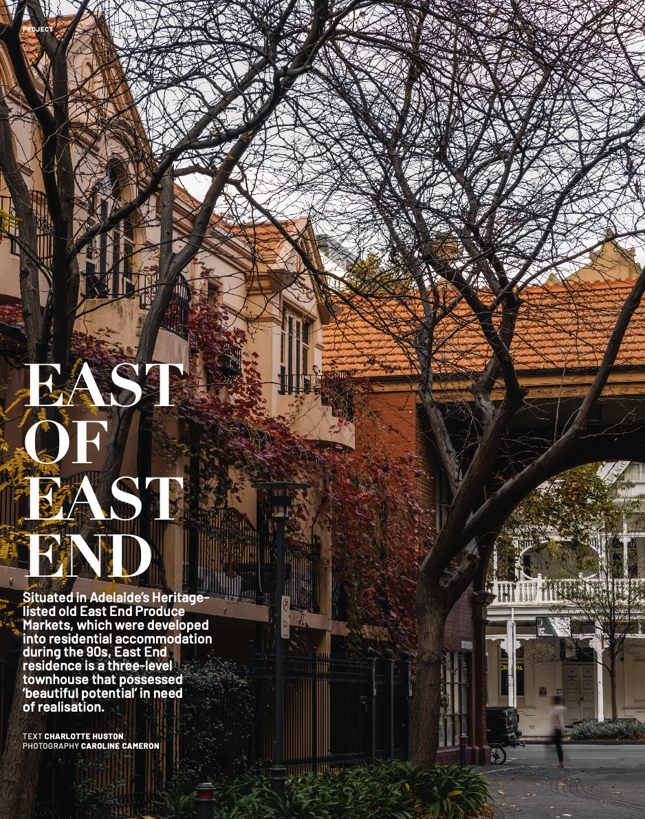 East of East End – European flair in an Adelaide townhouse by Williams Burton Leopardi