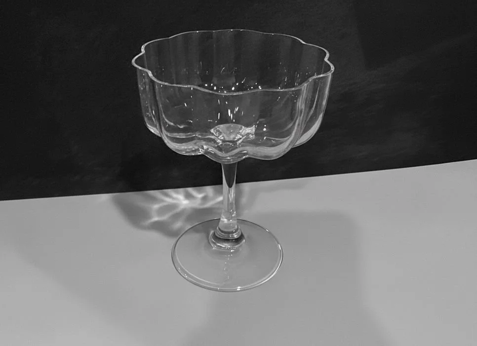 Scalloped Elegance Champagne Coupe