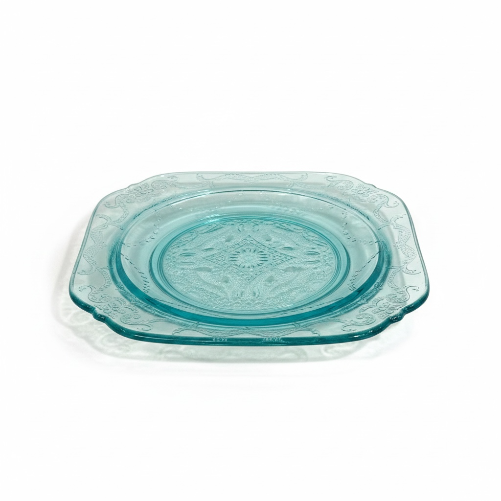 Indiana Glass Recollection Teal Salad Plate