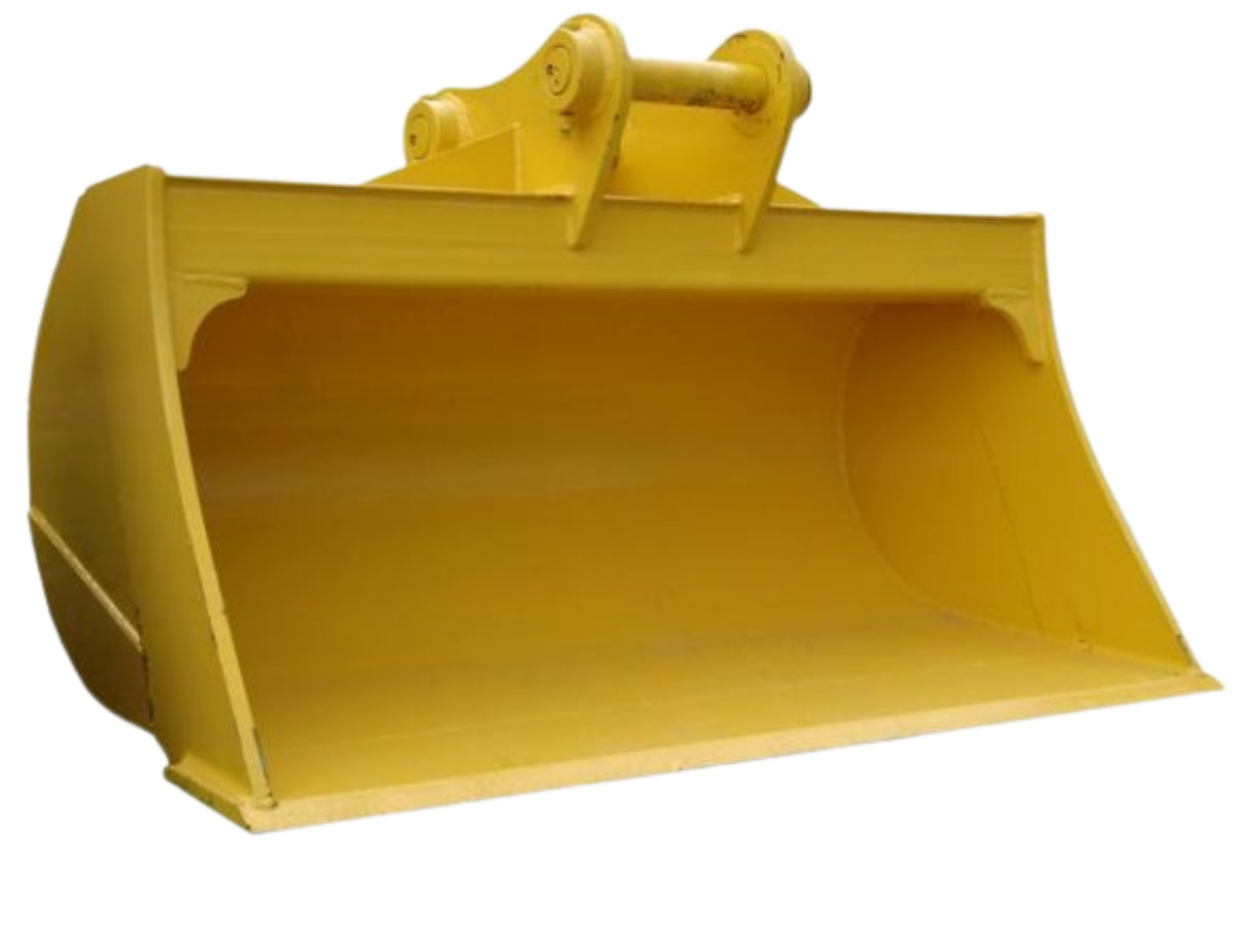 Yellow wooden slide with a ladder on the side, photographed against a black background.