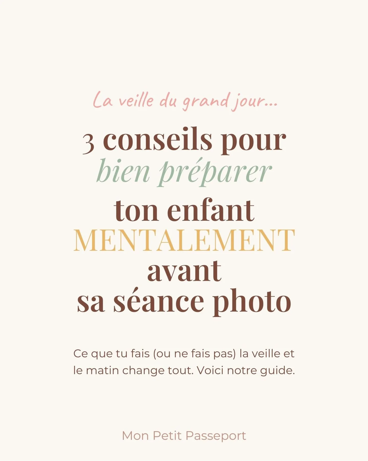 La veille de la photo scolaire, sans s&rsquo;en rendre compte, beaucoup de parents font exactement ce qu&rsquo;il ne faut PAS faire.

&ldquo;N&rsquo;oublie pas de bien sourire demain!&rdquo;
&ldquo;Tes cheveux sont tout croches l&agrave;.&ldquo;
&ldq