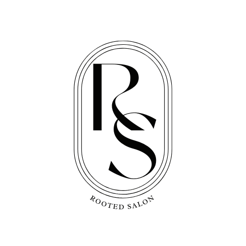 Rooted Salon hair salon logo in Manlius New York