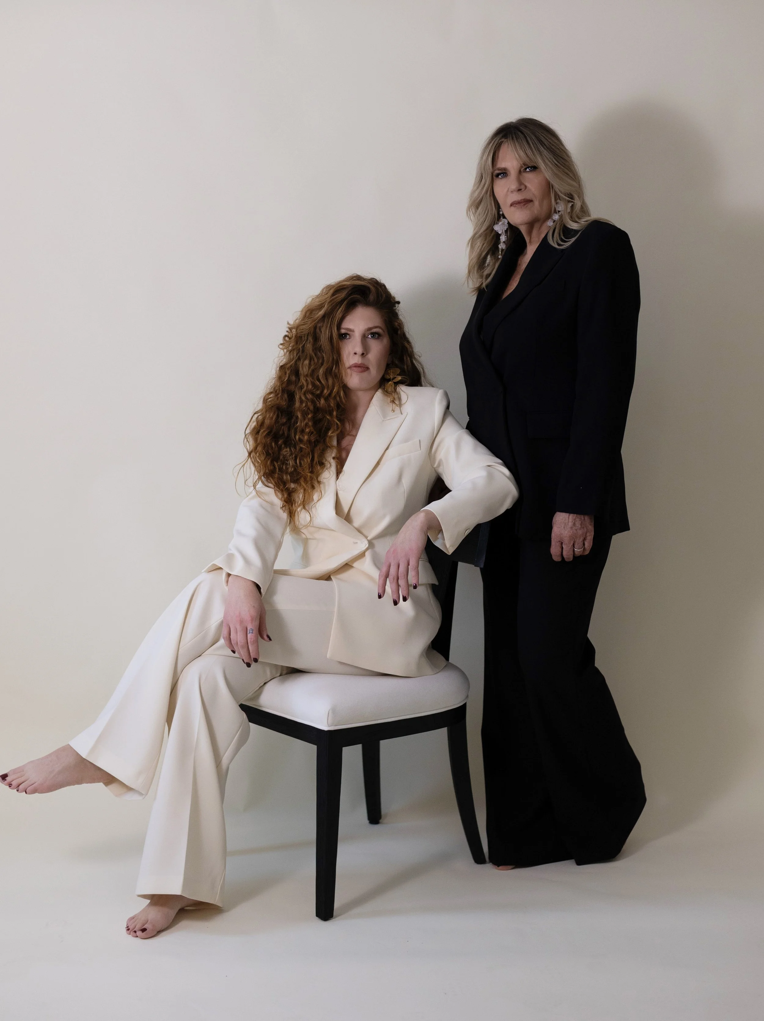 Tessa and Kristen, co-founders of Rooted Salon hair salon in Manlius, New York