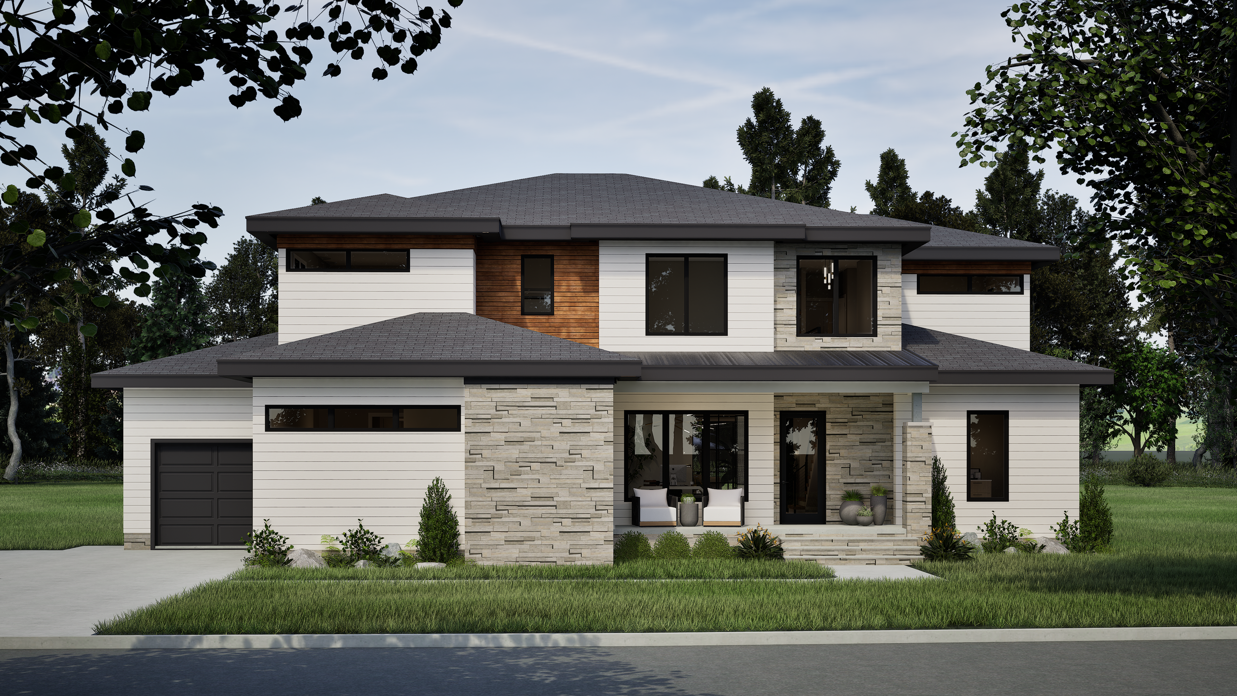 Modern home exterior