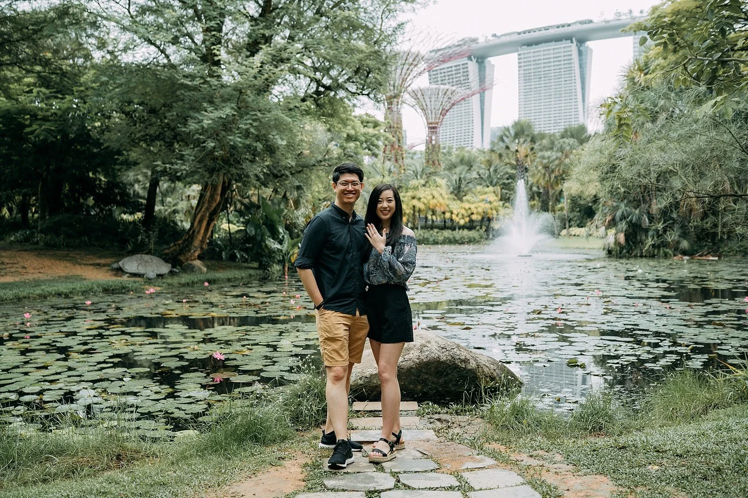 Proposal in Gardens by the Bay, Lily Pond