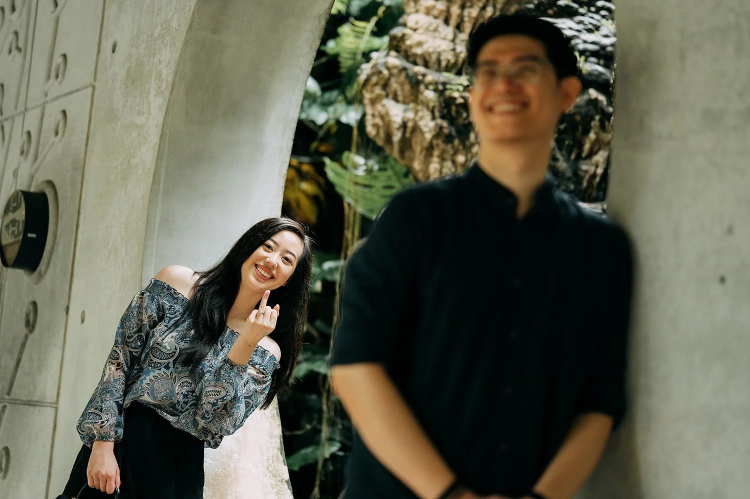 Proposal in Gardens by the Bay Singapore