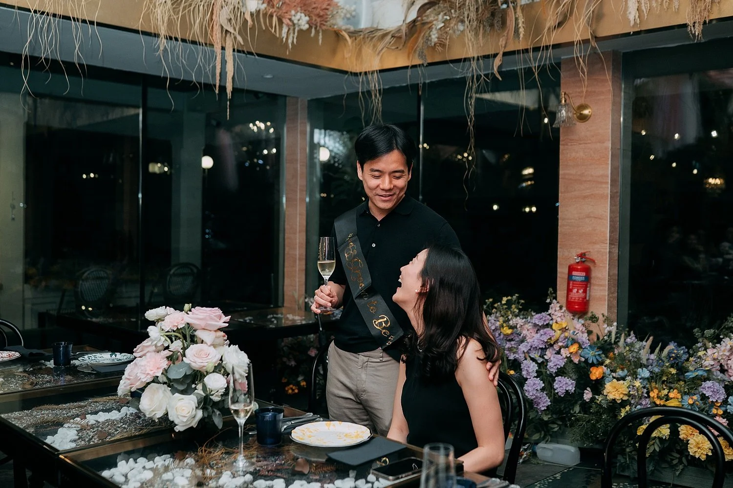 surprise engagement dinner