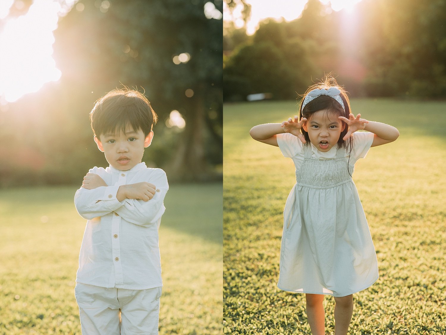 intentional family portraits at Singapore Botanic Gardens,