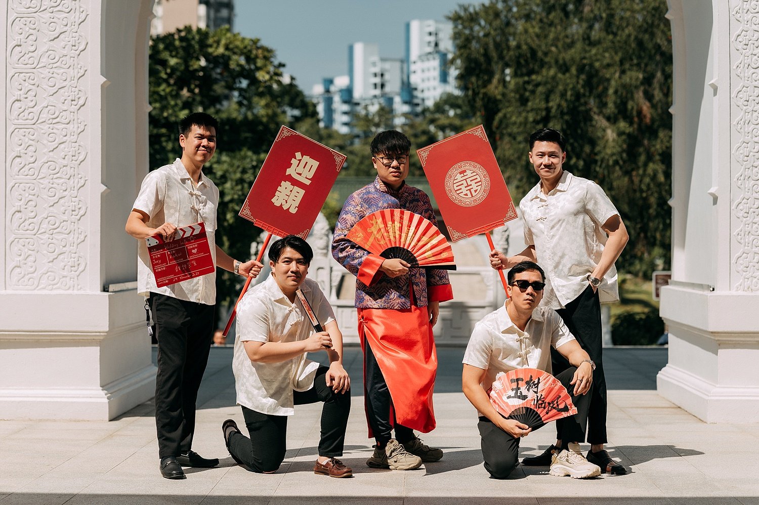 Chinese Garden Wedding outdoor shoot