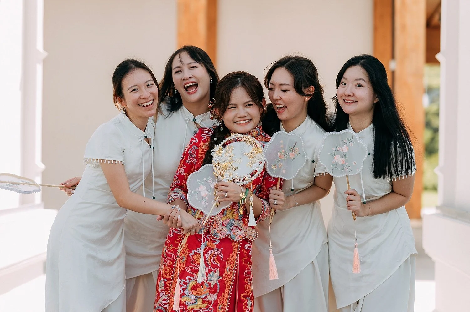 Chinese Garden Wedding outdoor shoot