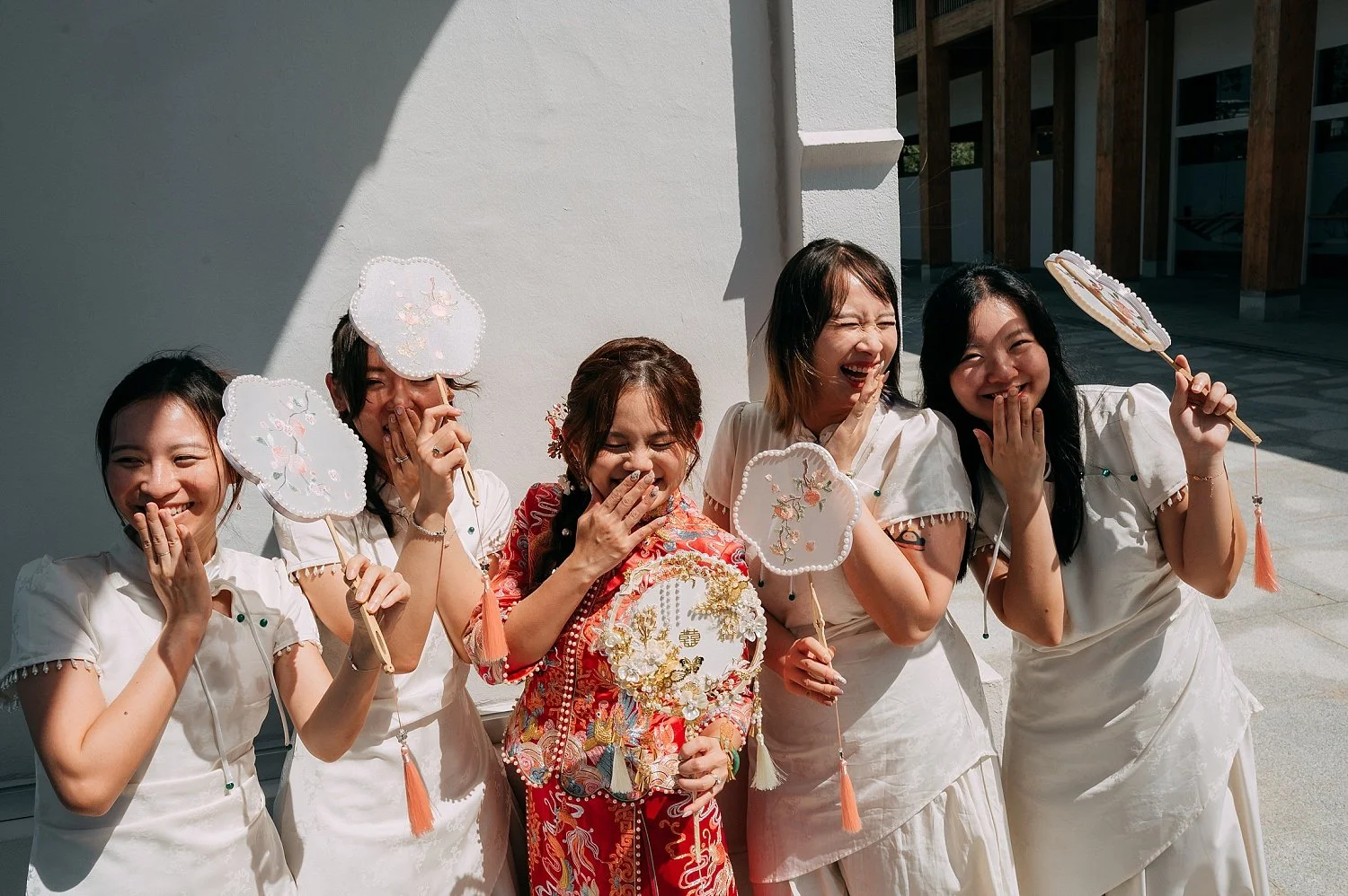 Chinese Garden Wedding outdoor shoot