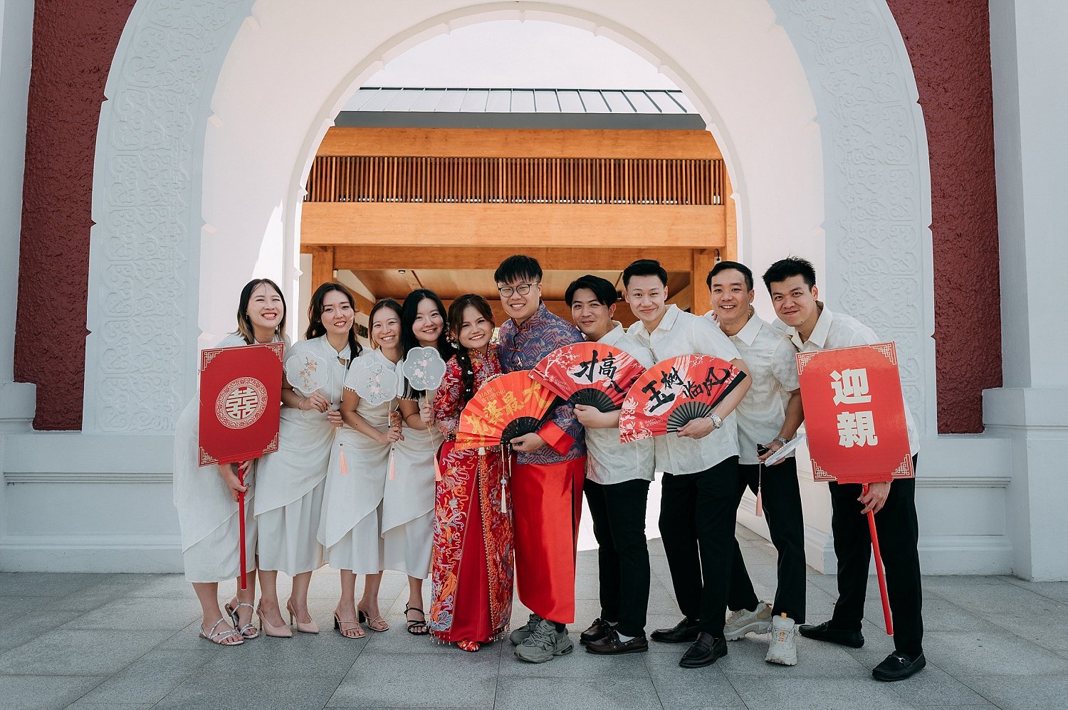 Chinese Garden Wedding outdoor shoot