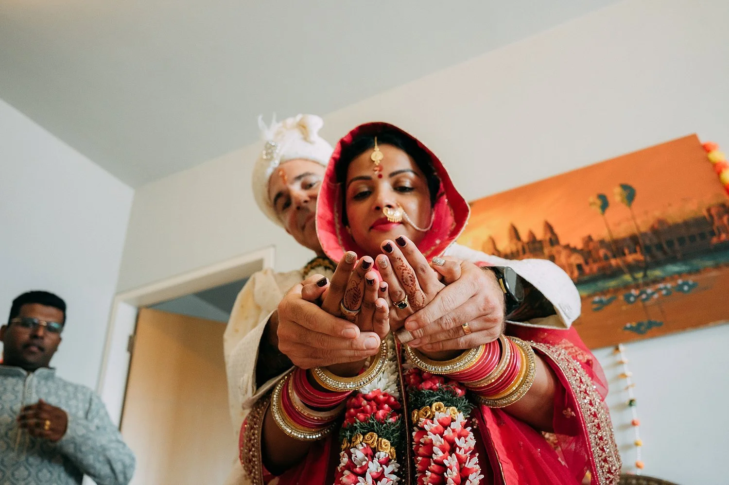Indian wedding ceremony in Singapore.