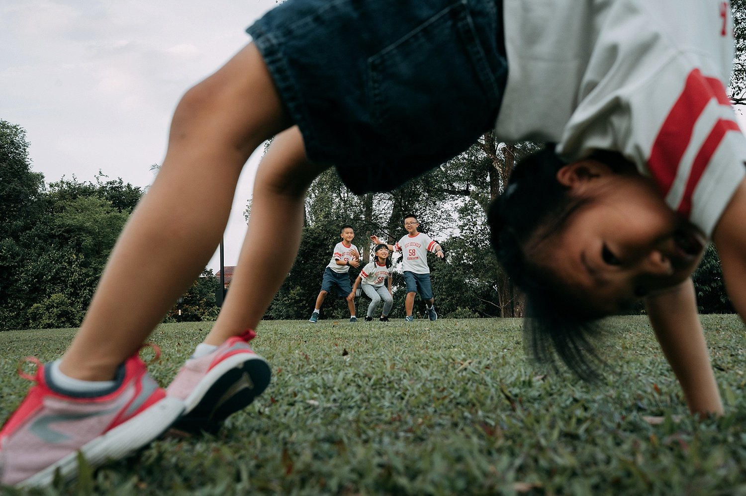 Children playing at gallop extension botanic gardens