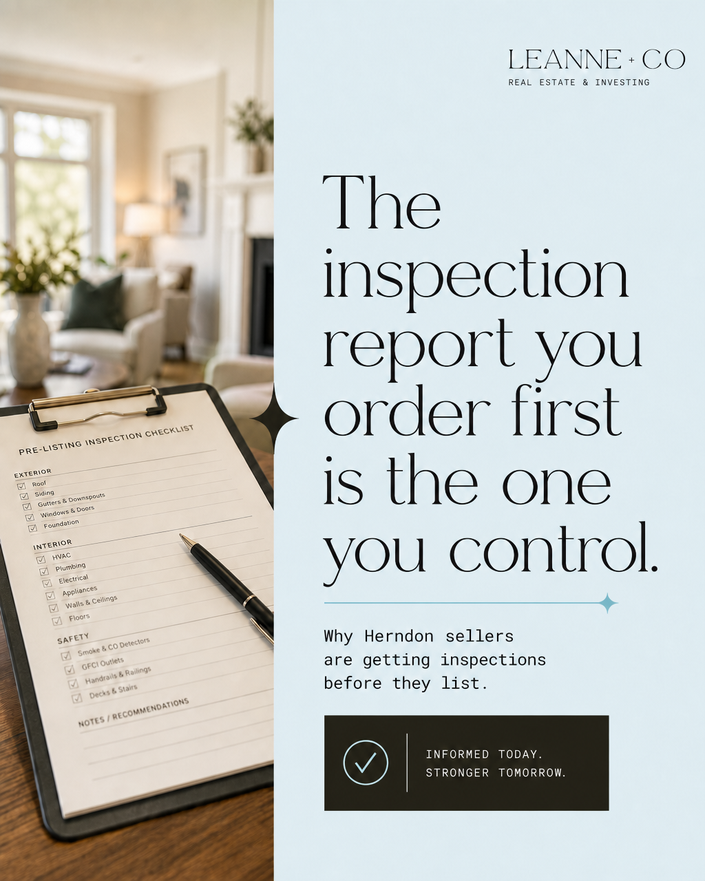 What a Pre-Listing Inspection Can Do for Your Sale