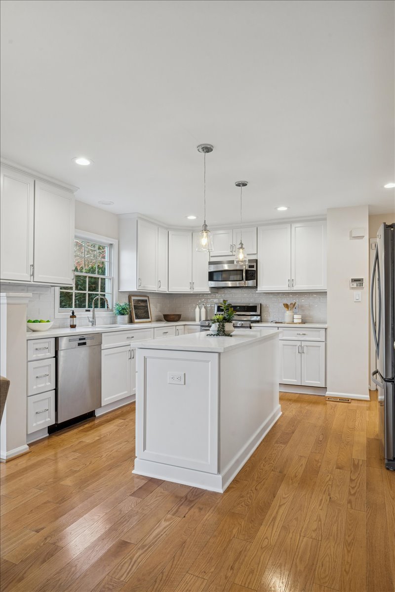 Luxury kitchen with custom cabinetry and upscale finishes in a Northern Virginia home