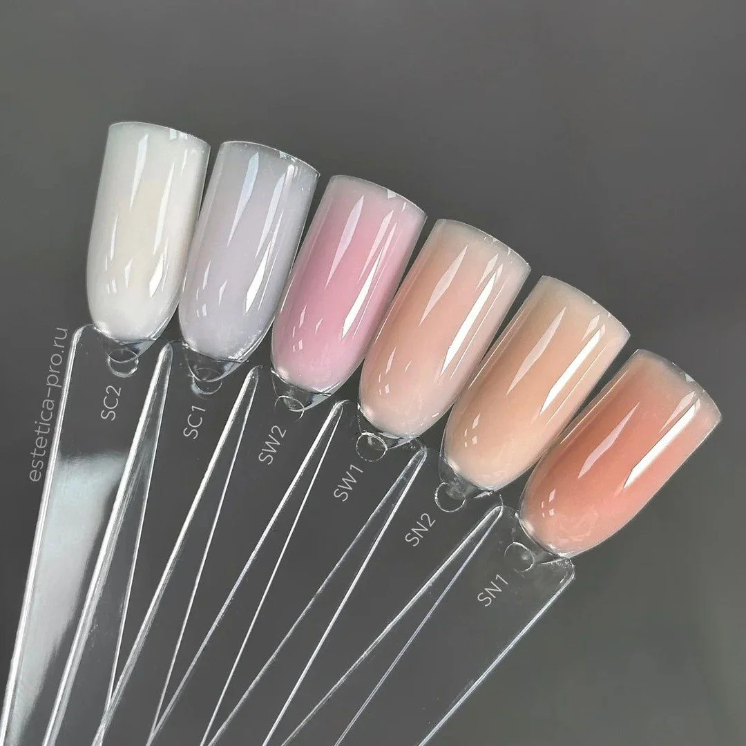 If your nude gels look great on one client and awful on another, it&rsquo;s because you&rsquo;re not taking your clients skin undertones into consideration. 

A quick framework we teach in class:
Soft Peach: warms up cool skin, avoids gray
Soft Pink: