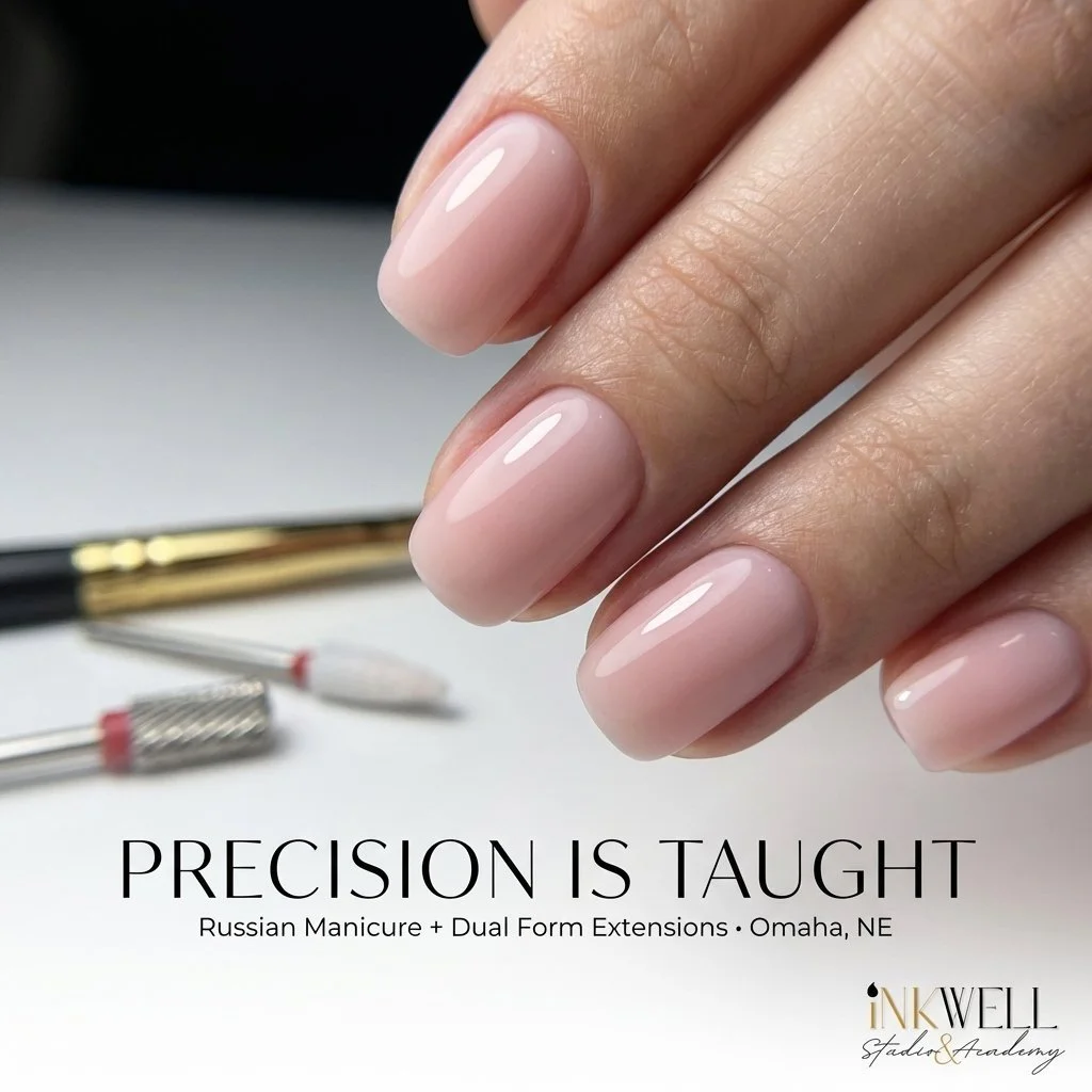 Precision is not a trend. It is a methodology.

In our hands-on training, we focus on the details that actually change your results:
&bull; clean, controlled prep
&bull; structured application that respects the natural nail
&bull; shaping that holds 