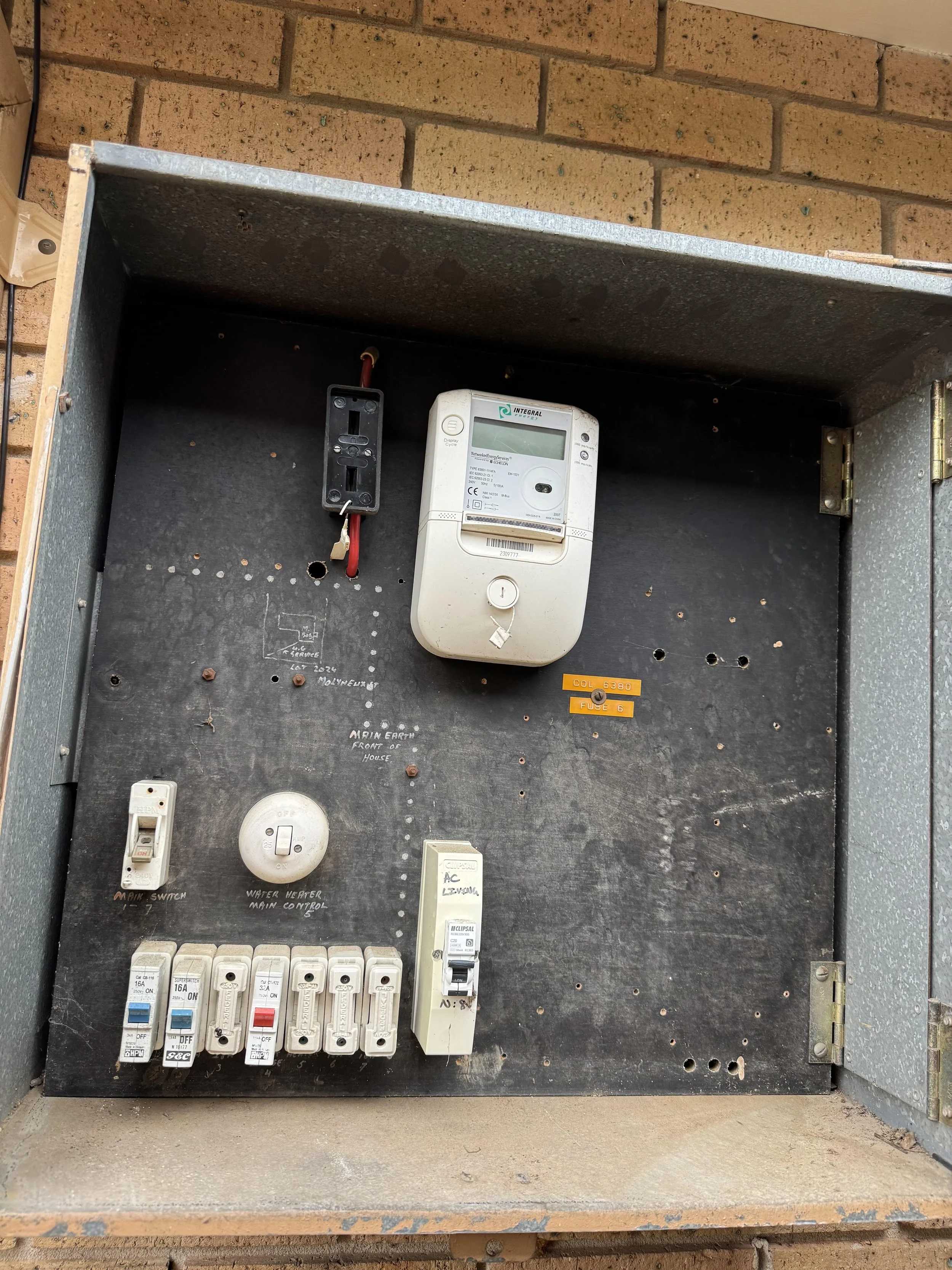 Old non-compliant switchboard