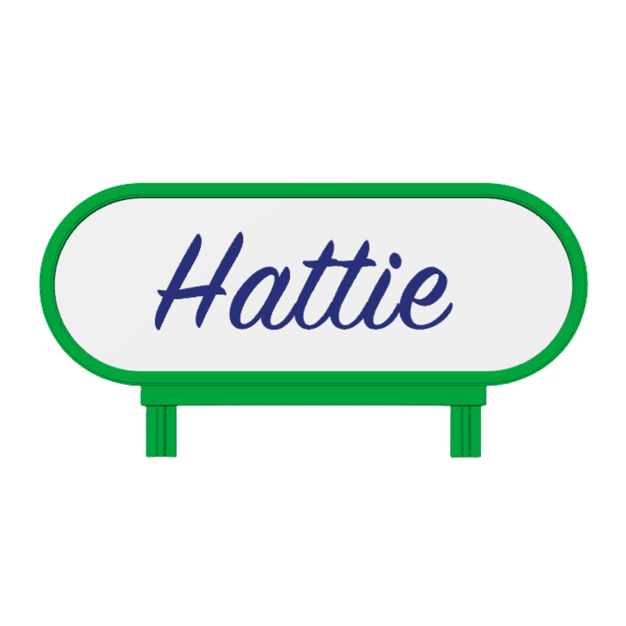 Dance Bag Nameplate