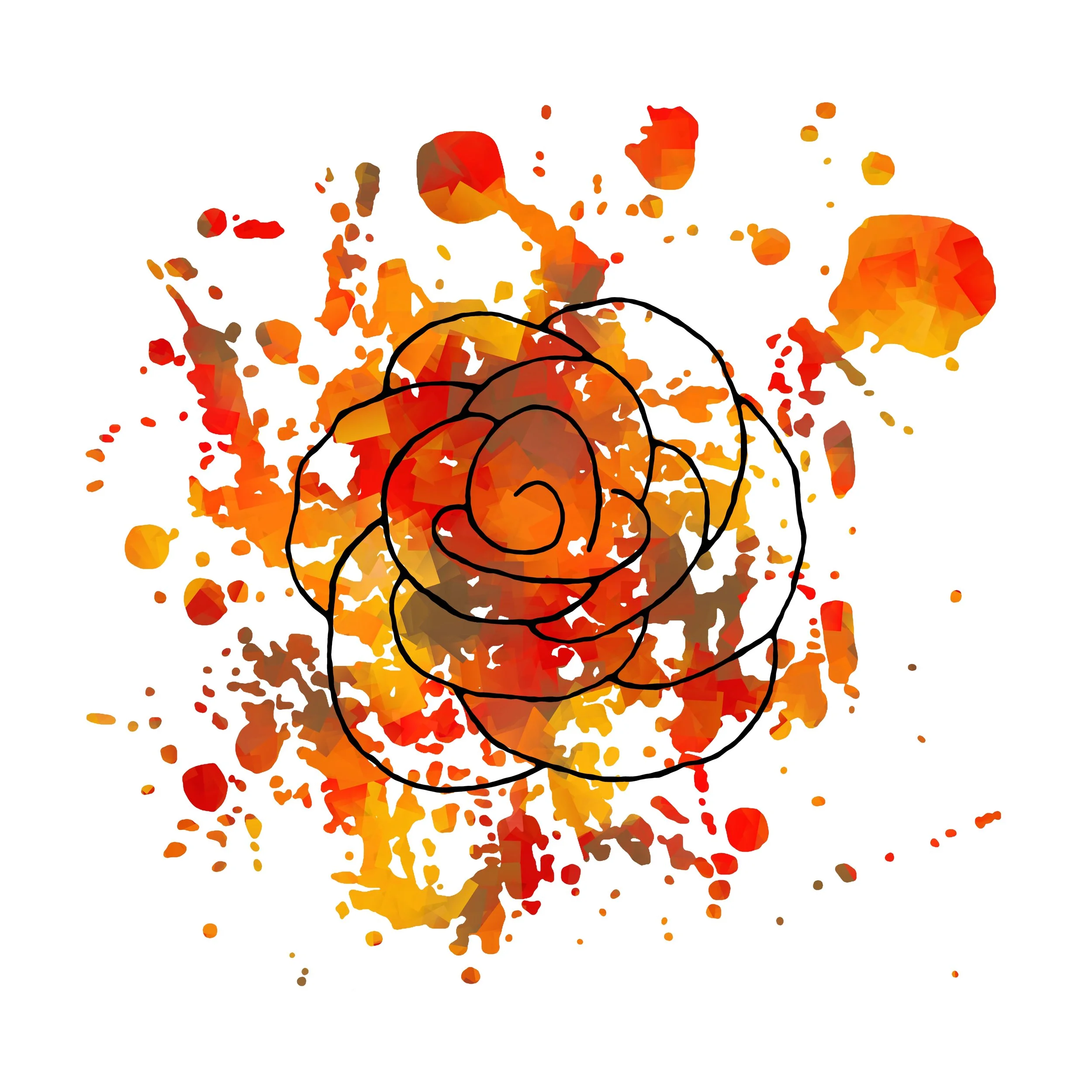 Autumn Splatter Rose