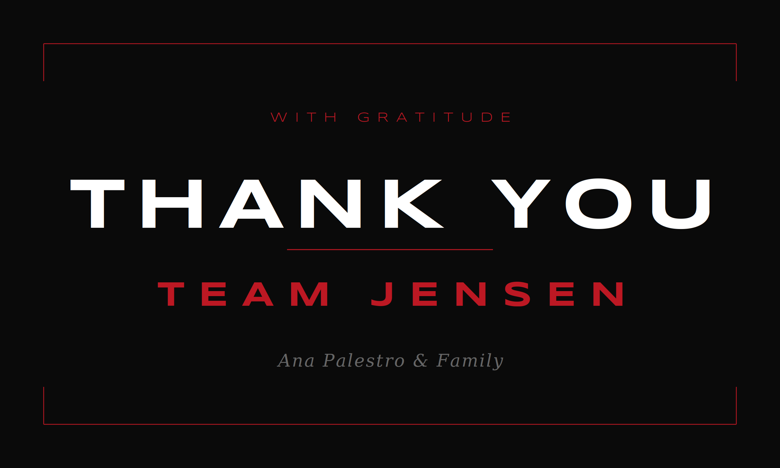 You can't take the next step without thanking the people who helped you take your first step
