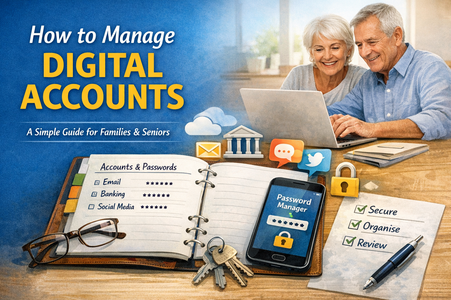 How to Manage Digital Accounts (A Simple Guide for Families &amp; Seniors)