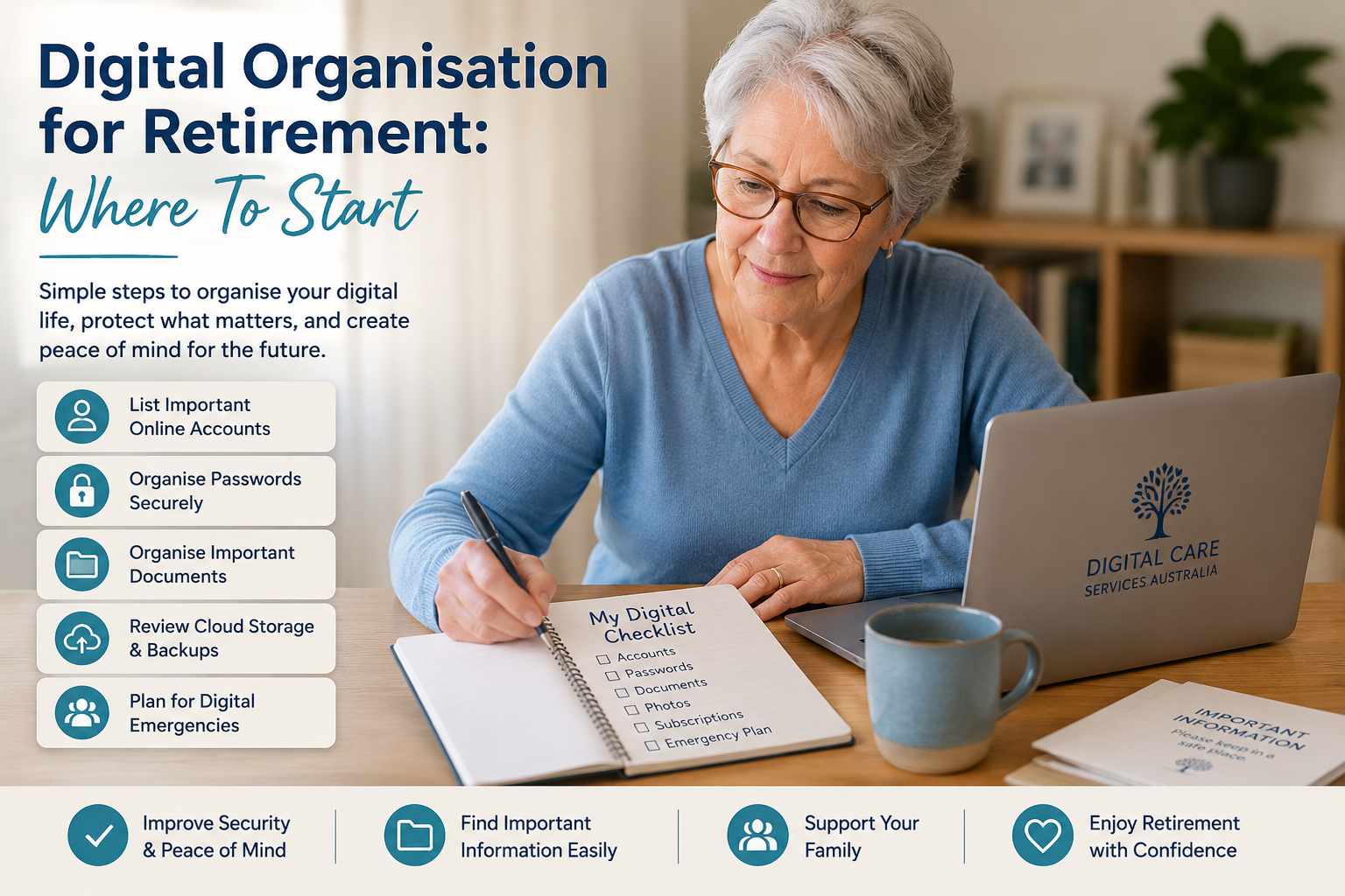 Digital Organisation for Retirement: Where To Start