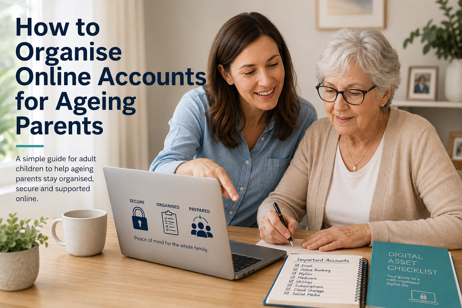 How to Organise Online Accounts for Ageing Parents