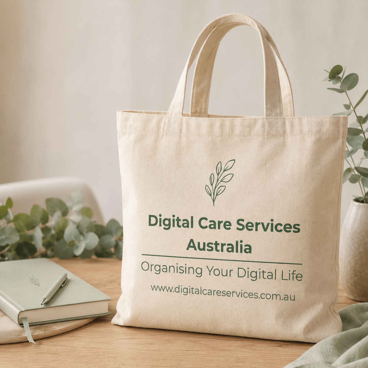 FREE Digital Care Services Calico Bag