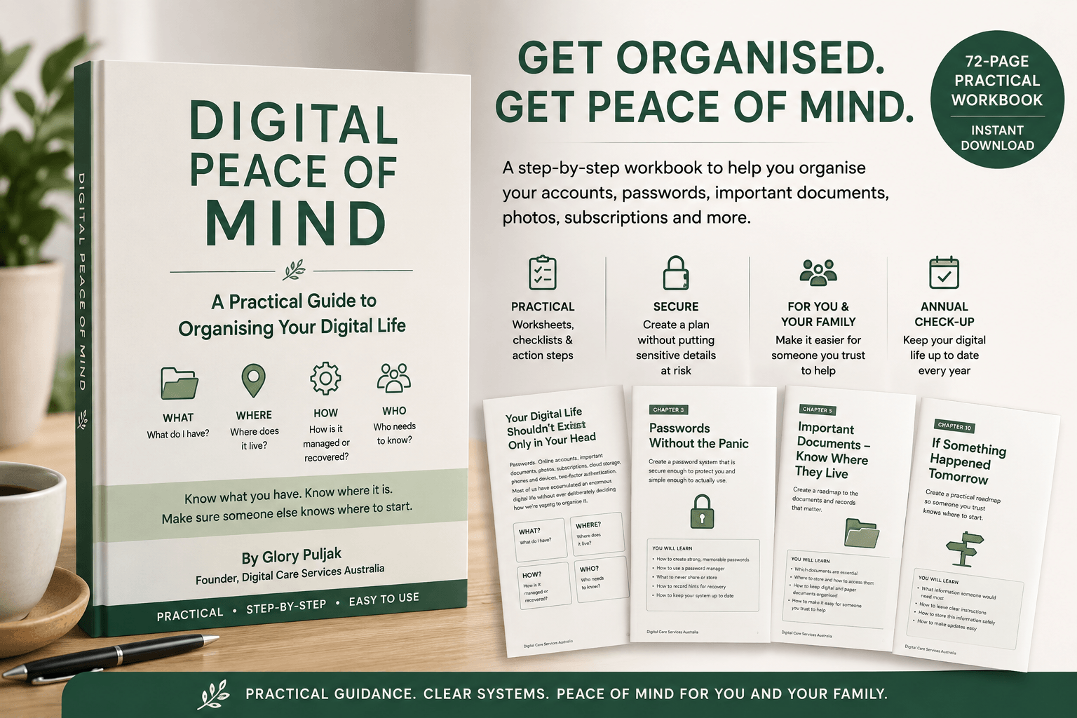 Digital Peace of Mind: Organise Your Digital Life Workbook
