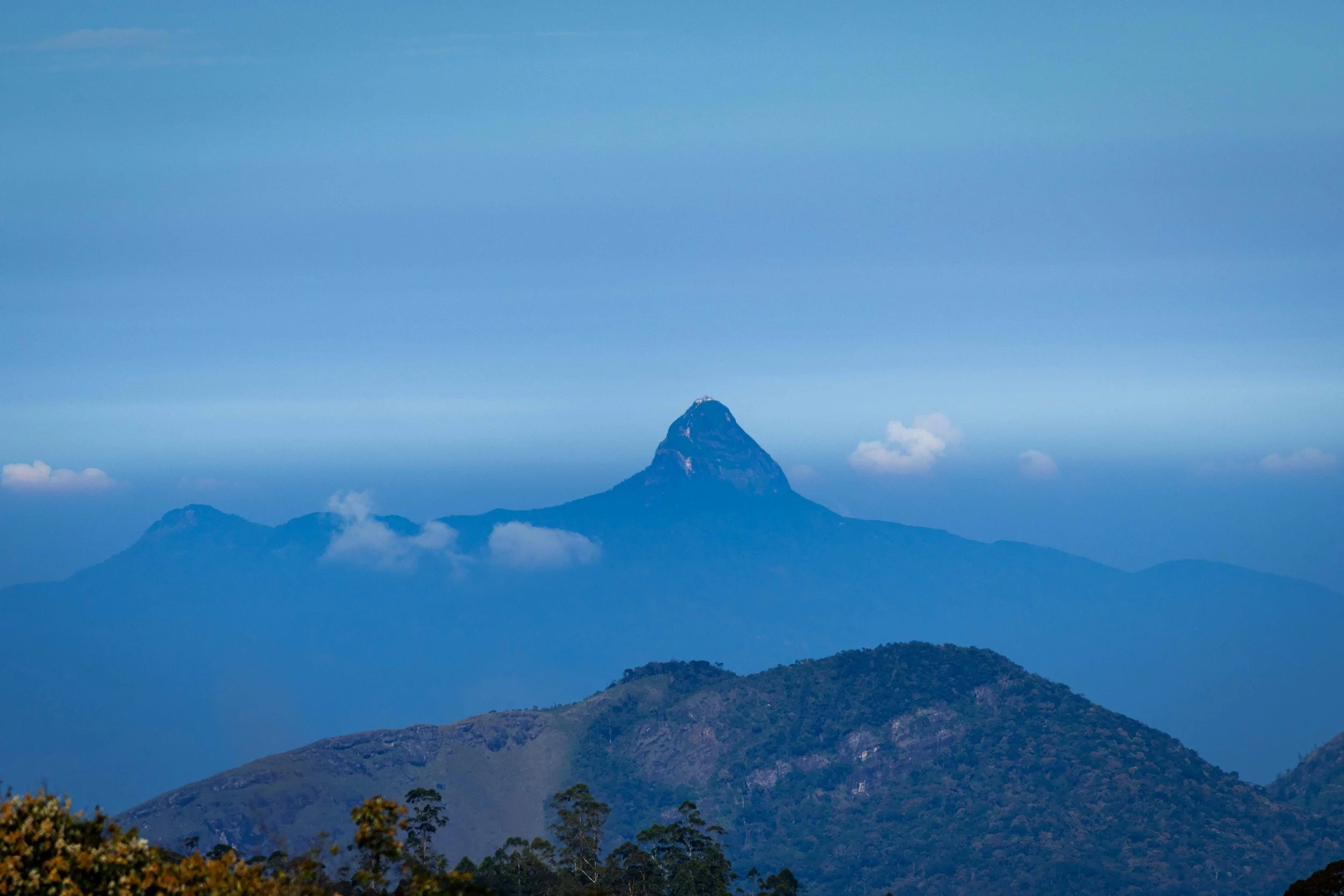 Adams peak view from Horton Plains National Park