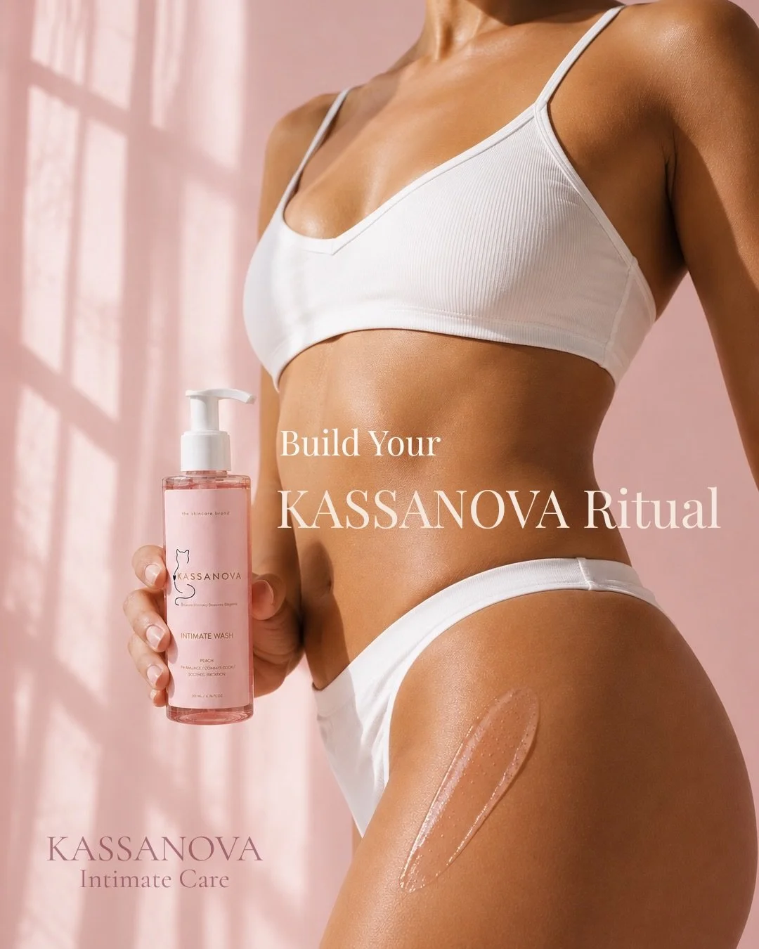 Your ritual begins here.

Thoughtfully designed to cleanse, renew and nourish your intimate area, every step is created to transform everyday self-care into a moment of confidence.

Discover the KASSANOVA Ritual.

#KASSANOVA #IntimateWellness #Luxury