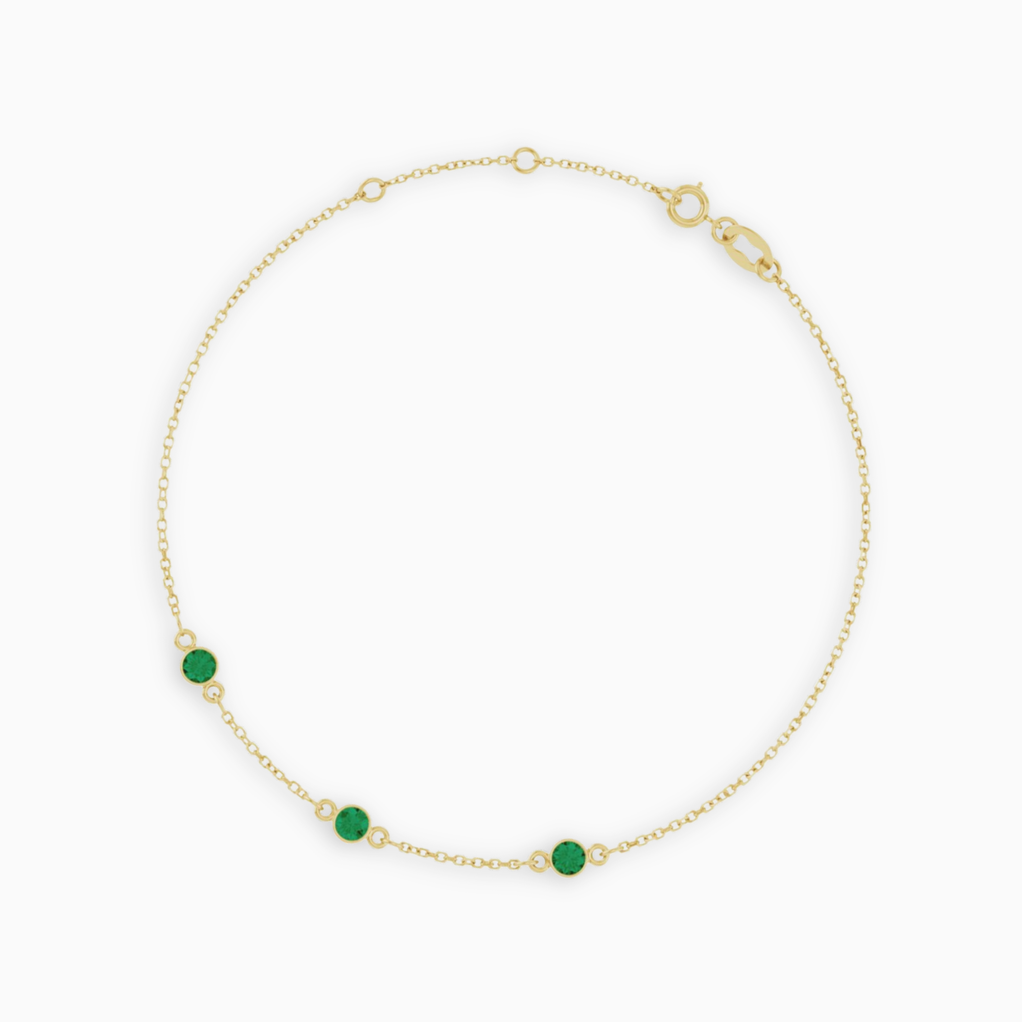 The Three Stone Gemstone Bracelet