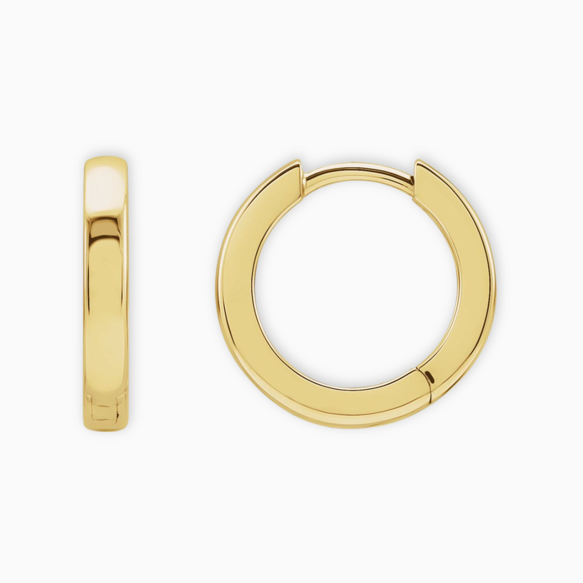 The Classic Gold Huggie Hoops