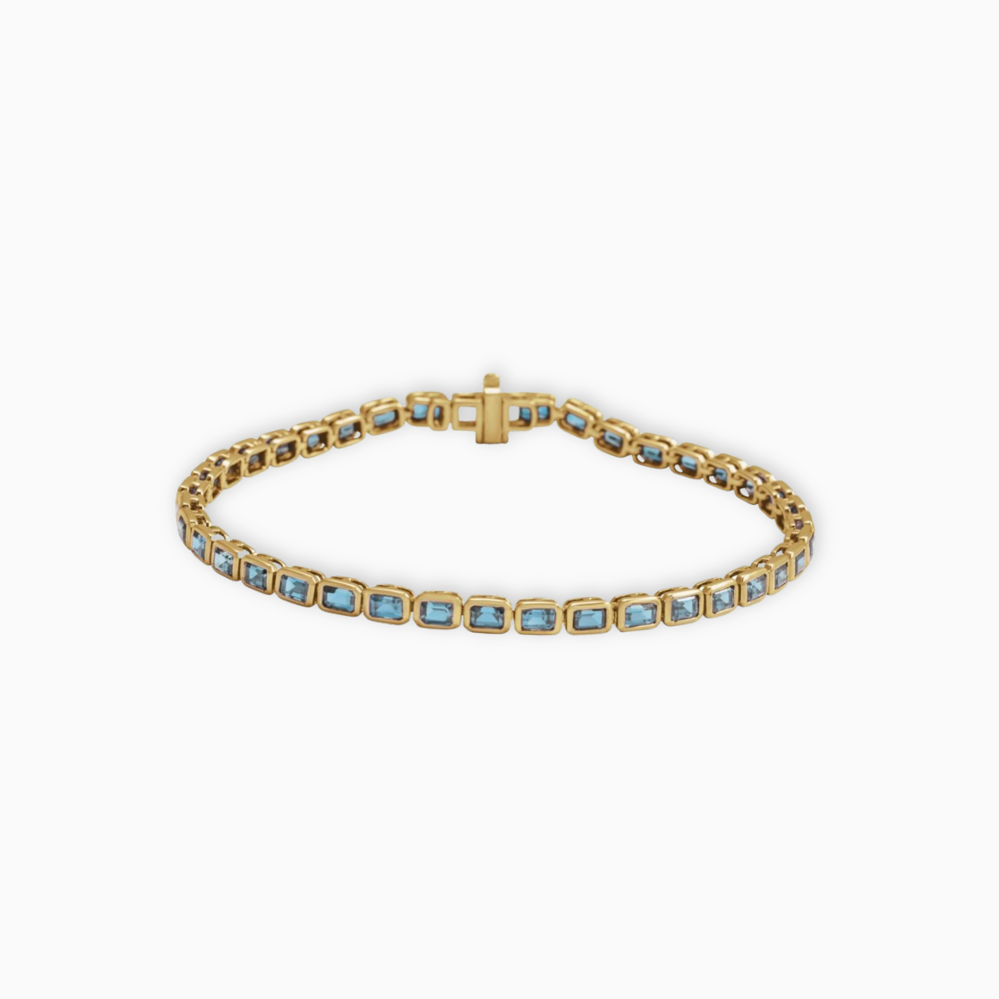 The Sky Blue Topaz Tennis Bracelet