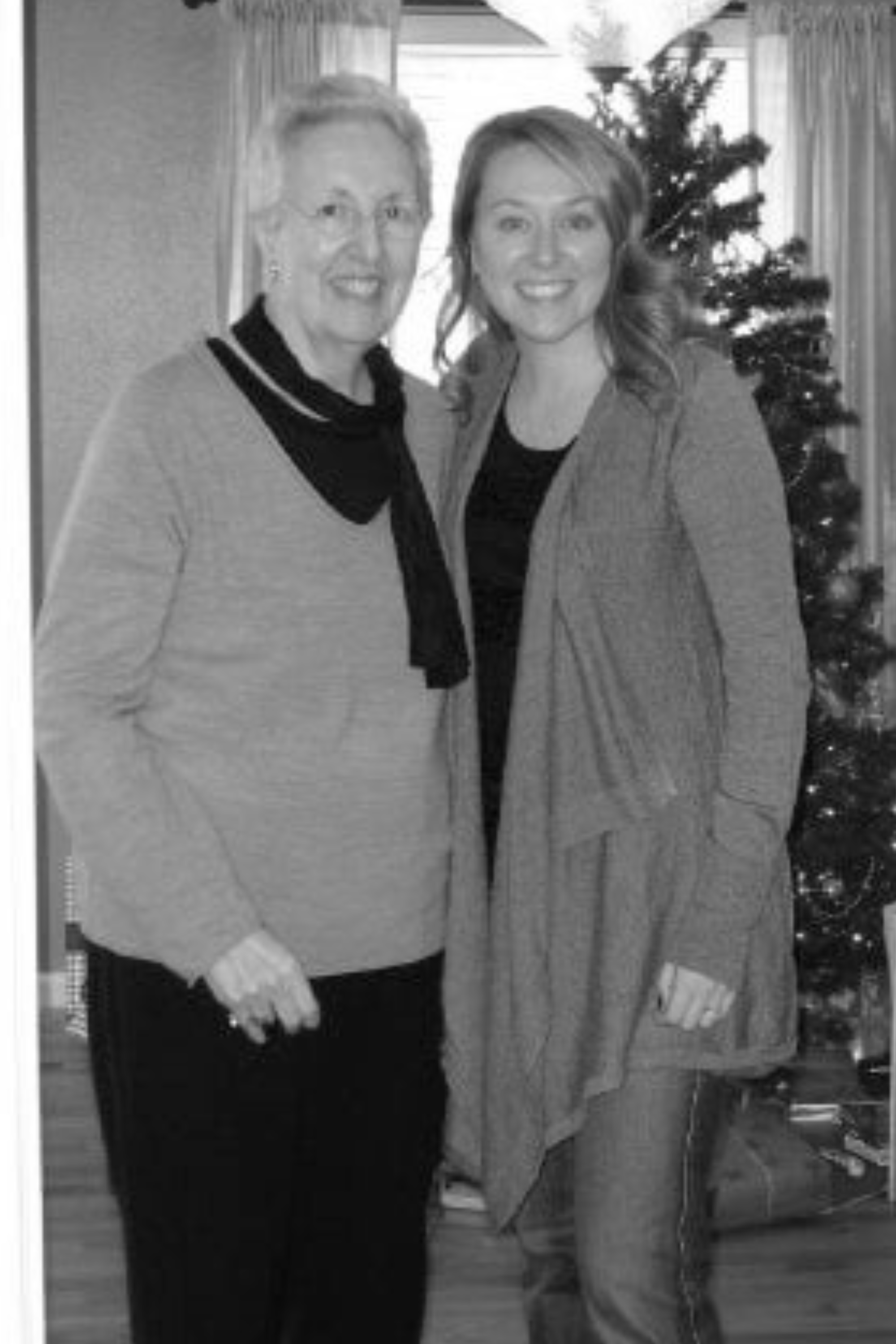 Grandmother and granddaughter together, representing generational connection and shared history