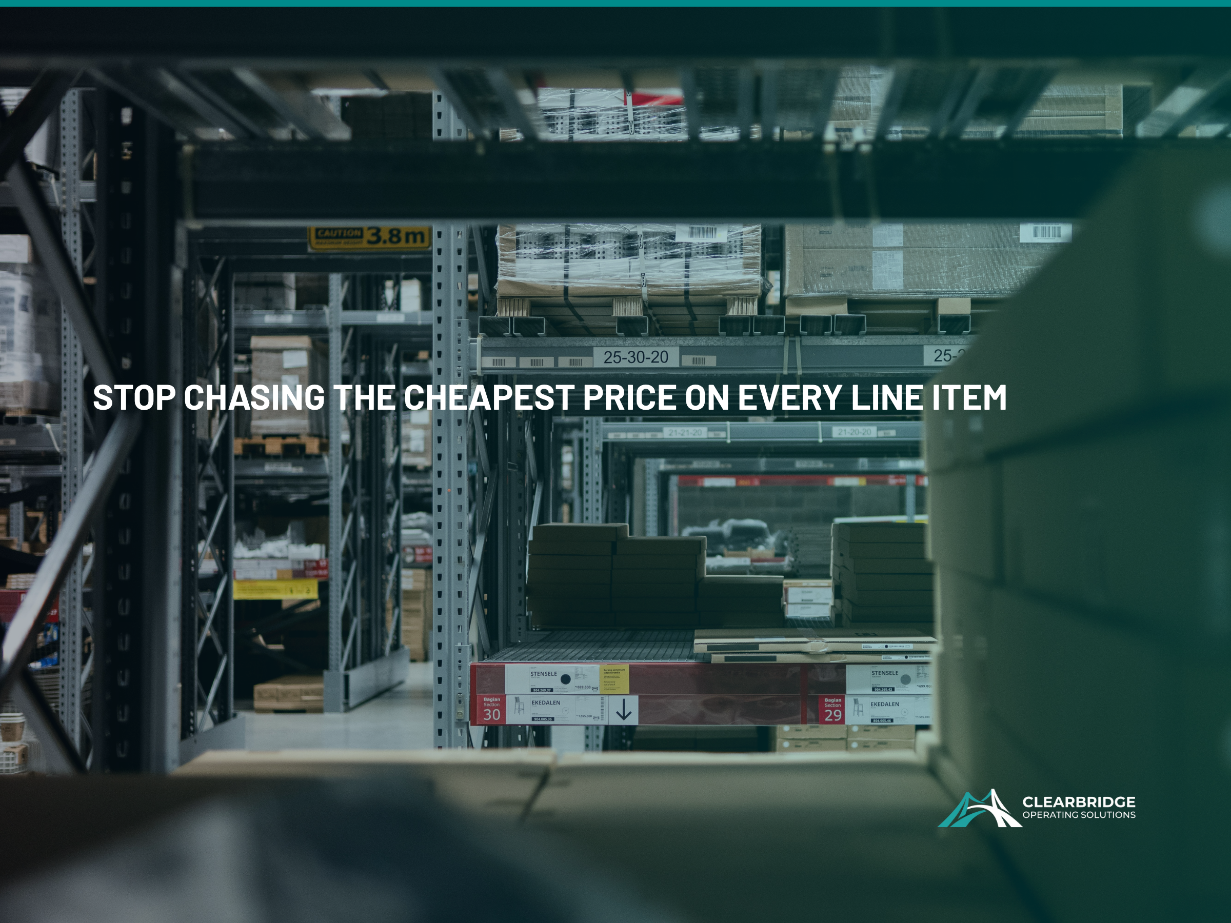 Stop Chasing the Cheapest Price on Every Line Item. It's Costing You More Than You Think.