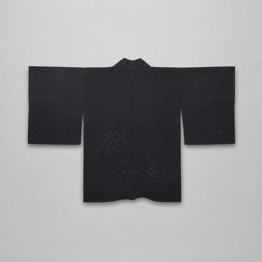 Moonlit Waters Haori | Vintage Japanese Silk Haori