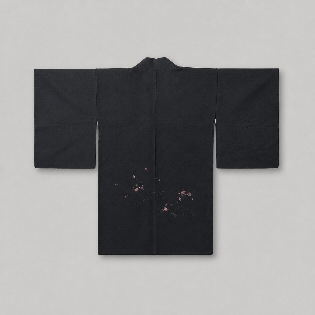 Crimson Maple Haori | Vintage Japanese Silk Haori